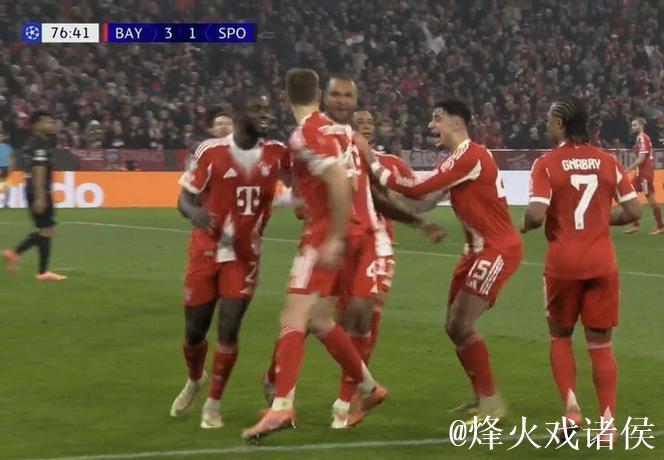 铁树开花，拜仁后卫约纳坦-塔斩获欧冠生涯首球